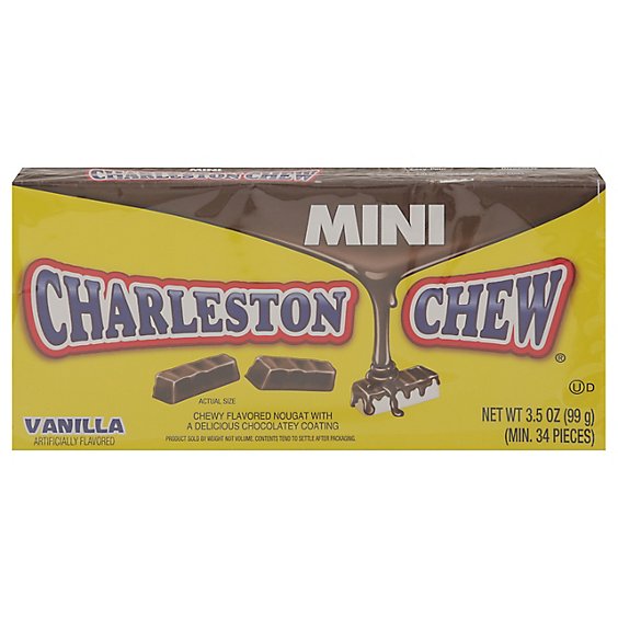Charleston Chew Nougat Chewy Vanilla Mini - 3.5 Oz