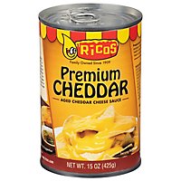 Ricos Sauce Cheese Premium Cheddar Aged Cheddar Can - 15 Oz - Image 3