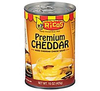 Ricos Sauce Cheese Premium Cheddar Aged Cheddar Can - 15 Oz