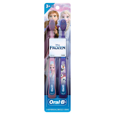 Oral-B Kids Toothbrush Kids 3+ Disney Frozen Soft Bristles - 2 Count - Image 1