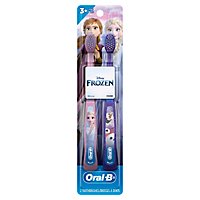 Oral-B Kids Toothbrush Kids 3+ Disney Frozen Soft Bristles - 2 Count - Image 1