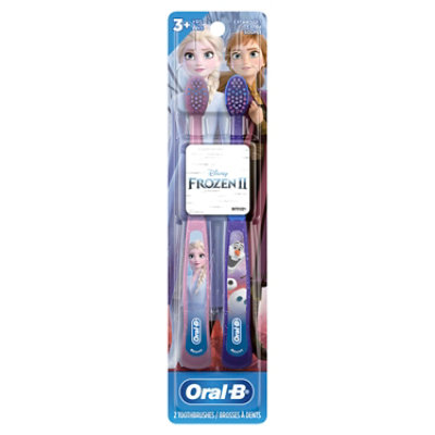 Oral-B Kids Toothbrush Kids 3+ Disney Frozen Soft Bristles - 2 Count - Image 3