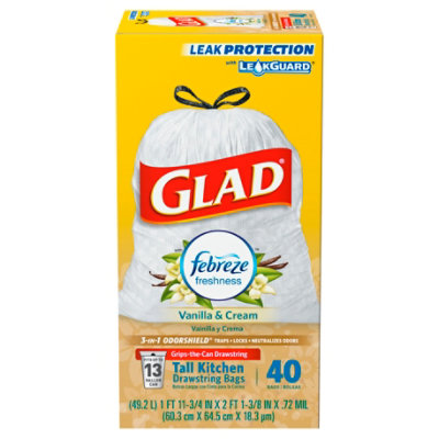 Glad Drwstng Kit Odrshld Van - 40 Count