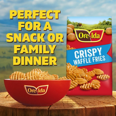 Ore-Ida Extra Crispy Waffle Fries - French Fried Potatoes - 22 Oz - Image 2