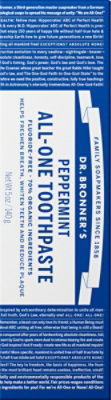 Dr. Bronners Toothpaste All One Peppermint - 5 Oz - Image 4
