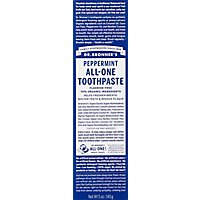 Dr. Bronners Toothpaste All One Peppermint - 5 Oz - Image 2