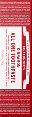 Dr. Bronners Toothpaste All One Cinnamon - 5 Oz - Image 5