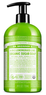 Dr Bronners Lemongrass Lime Shikakai Soap - 24 Oz - Image 2