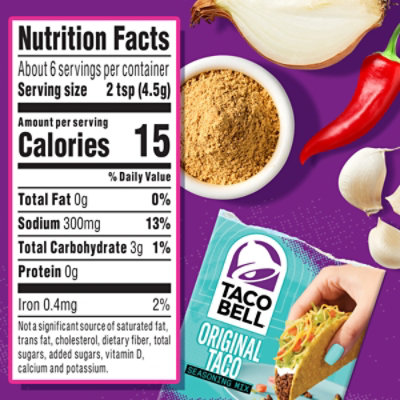 Taco Bell Original Taco Seasoning Mix - 1 Oz - Image 7