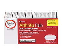 Signature Care Pain Relief Arthritis Caplet Acetaminophen 650mg Pain Reliever - 50 Count