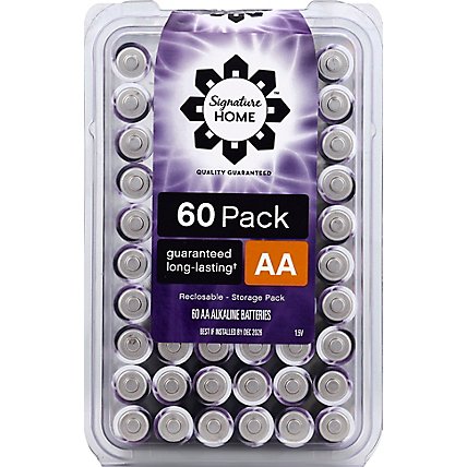 Signature SELECT Batteries Aa Family Pack - 60 Count - Image 2