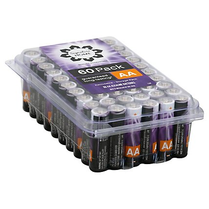 Signature SELECT Batteries Aa Family Pack - 60 Count - Image 1