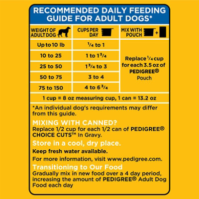 Pedigree Complete Nutrition Roasted Chicken Rice & Vegetable Adult Dry Dog Food Bag - 3.5 Lbs - Image 3