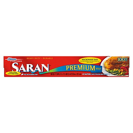 Saran Premium Wrap Plastic Film 100 Square Feet - 1 Count - Image 1