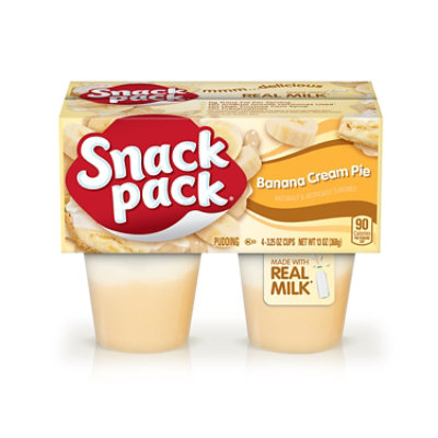 Snack Pack Banana Cream Pie Pudding - 4- 3.25 Oz - Image 1