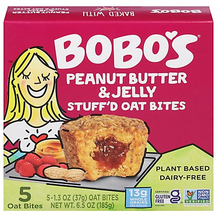 Bobos Bobos Bites Peanut Butter & Jelly - 5-1.3 Oz - Image 1