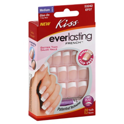 Kiss Everlasting French Nail Kit Medium Length Each Albertsons   960188787