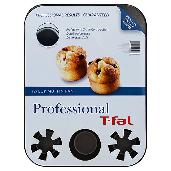 T Fal 12cup Muffin Pan 14x11 - 1 Each