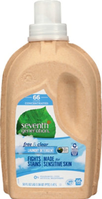 Seventh Generation Laundry Detergent Concentrated Liquid Free & Clear - 50 Fl. Oz. - Image 2