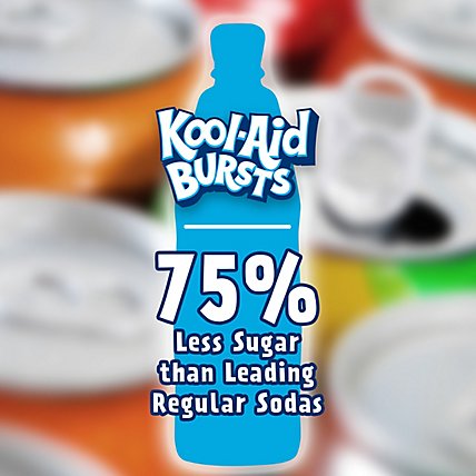 Kool-Aid Bursts Tropical Punch Artificially Flavored Soft Drink Bottles - 6-6.75 Fl. Oz. - Image 2