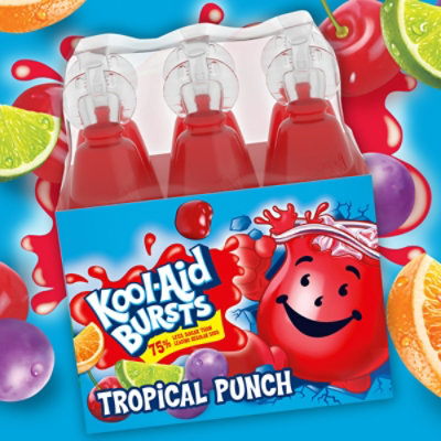 Kool-Aid Bursts Tropical Punch Artificially Flavored Soft Drink Bottles - 6-6.75 Fl. Oz. - Image 5