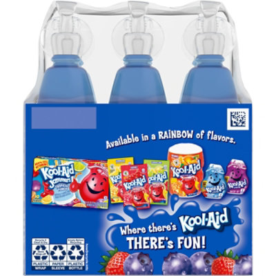 Kool-Aid Bursts Berry Blue Artificially Flavored Soft Drink Bottle - 6-6.75 Fl. Oz. - Image 8