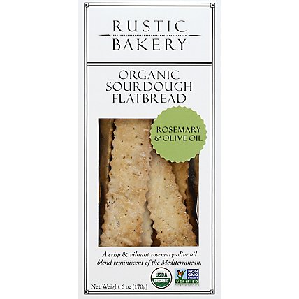 Rustic Bakery Rosemary Olive Oil Flatbread - 6 Oz - Image 1