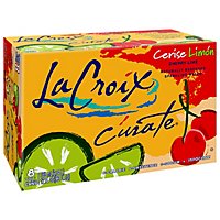 LaCroix Sparkling Water Curate Cerise Limon Cherry Lime 8 Count - 12 Oz - Image 1