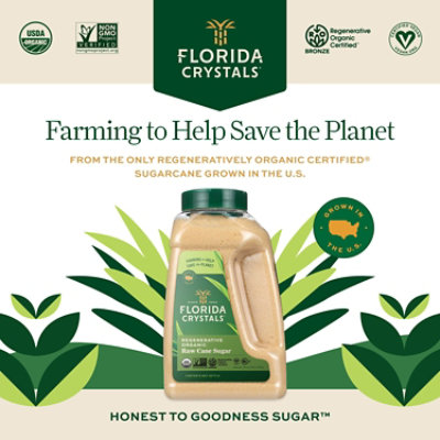 Florida Crystals Regenerative Organic Raw Cane Sugar - 48 Oz - Image 2