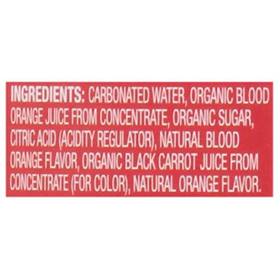 O Organics Italian Soda Blood Orange Flavored - 25.4 Fl. Oz. - Image 4