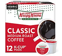 Krispy Kreme Doughnuts Coffee K-Cup Pods Light Roast Smooth - 12-0.33 Oz