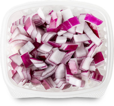 Red Onions Diced Small Cup - Each - Image 1