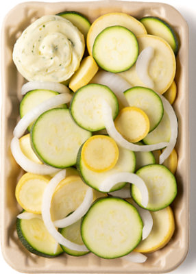 Fresh Cut Squash With Roasted Garlic Butter - 12 Oz - Image 1