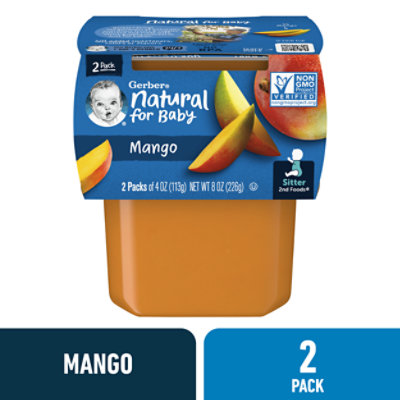 Gerber 2nd Foods Baby Food Sitter Mango - 2-4 Oz