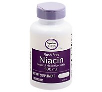 Signature Care Niacin 500mg Flush Free Dietary Supplement T- 110 Count