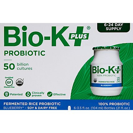 Bio-K Plus Acidphls Cl1285 Organic Probiotic 6pack - 6-3.5 Fl. Oz. - Image 2