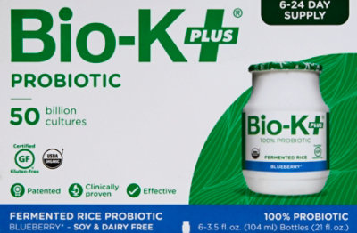 Bio-K Plus Acidphls Cl1285 Organic Probiotic 6pack - 6-3.5 Fl. Oz. - Image 2
