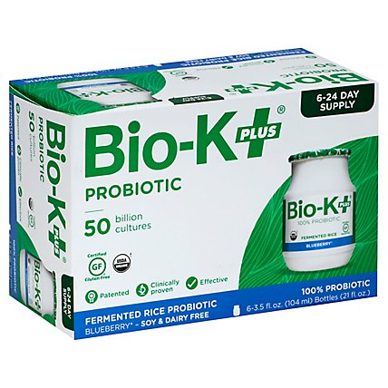 Bio-K Plus Acidphls Cl1285 Organic Probiotic 6pack - 6-3.5 Fl. Oz. - Image 1