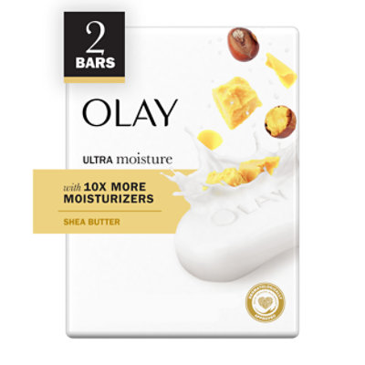 Olay Ultra Moisture Shea Butter Beauty Bar - 2-3.75 Oz