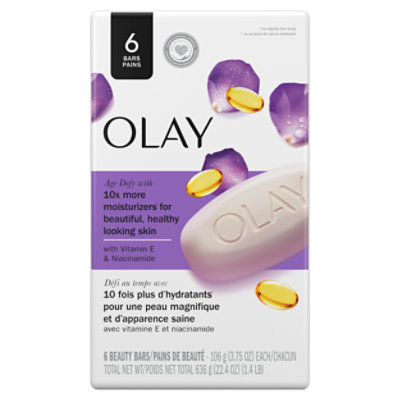 Olay Age Defying Bar Soap with Vitamin E and Vitamin B3 Complex - 6-3.75 Oz - Image 1