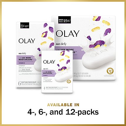 Olay Age Defying Bar Soap with Vitamin E and Vitamin B3 Complex - 6-3.75 Oz - Image 4