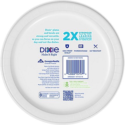 Dixie Everyday Paper Plates Printed 8 1/2 Inch - 154 Count - Image 4