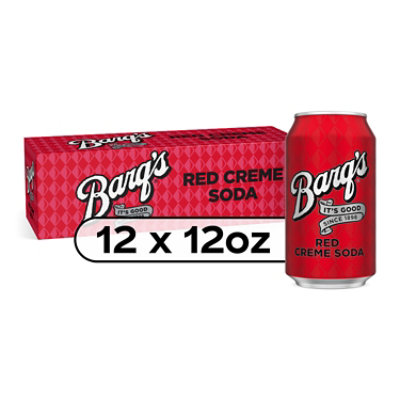 Barqs Soda Pop Red Creme Soda - 12-12 Fl. Oz. - Image 1