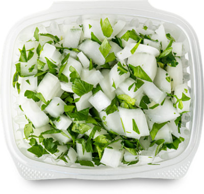 Yellow Onion & Cilantro Diced Cup - Each - Image 1