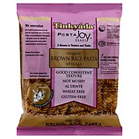 Tinkyada Pasta Joy Ready Brown Rice Pasta Organic Spirals Bag - 12 Oz - Image 1