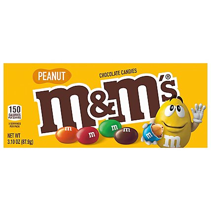 M&M'S Peanut Chocolate Candy Box - 3.1 Oz - Image 3