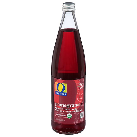O Organics Organic Italian Soda Pomegranate - 750 Ml
