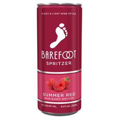 Barefoot Spritzer Summer Red Wine Can - 250 Ml - Image 2