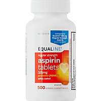 Signature Care Aspirin Pain Reliever 325mg NSAID Enteric Coated Tablet - 500 Count - Image 2