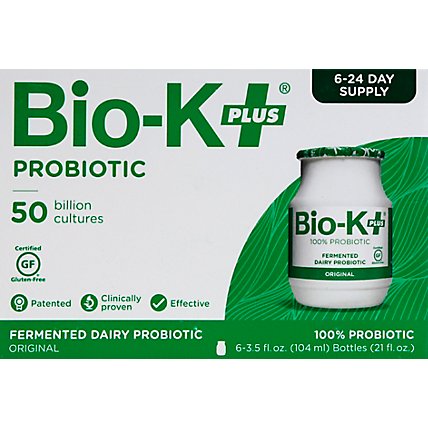 Bio-K Plus Acidophilus Original - 6-3.5 Fl. Oz. - Image 2